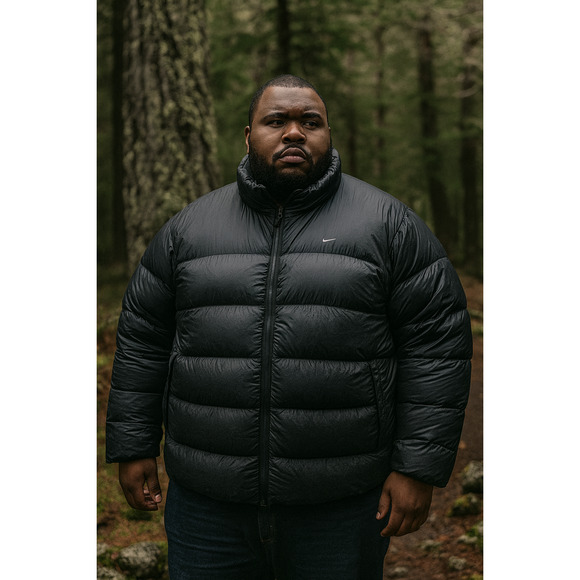 Nike Down Puffer Jacket Black 3XL — “The Athletic Dept.” Vintage Duck Down - Picture 1 of 5